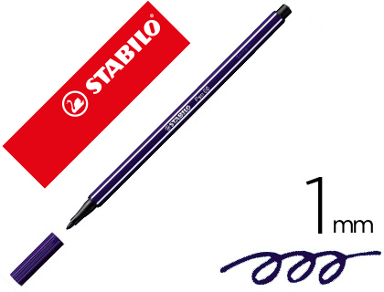 Rotulador acuarelable Stabilo Pen 68 tinta azul prusia